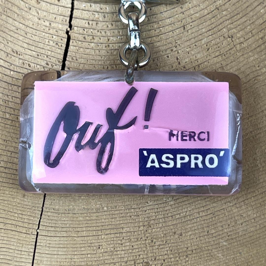 ブルボン キーホルダー ASPRO アスプロ 頭痛薬 フランス アンティーク