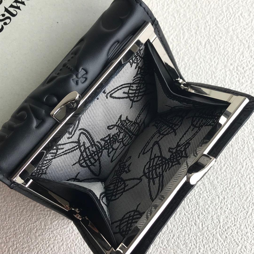 Vivienne Westwood がま口三つ折り財布 黒