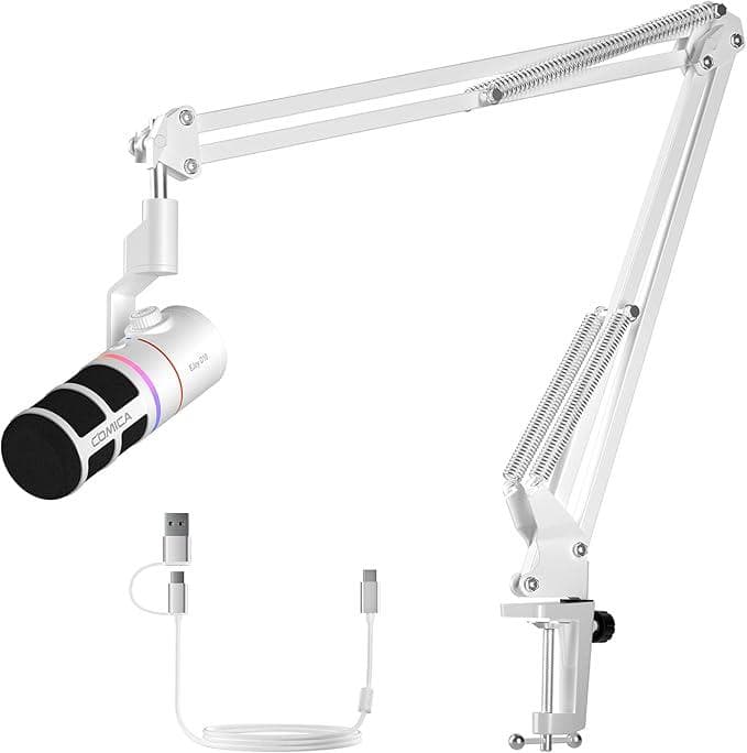 COMICA ダイナミックマイク USB/XLR EJoy D10 有線　白色