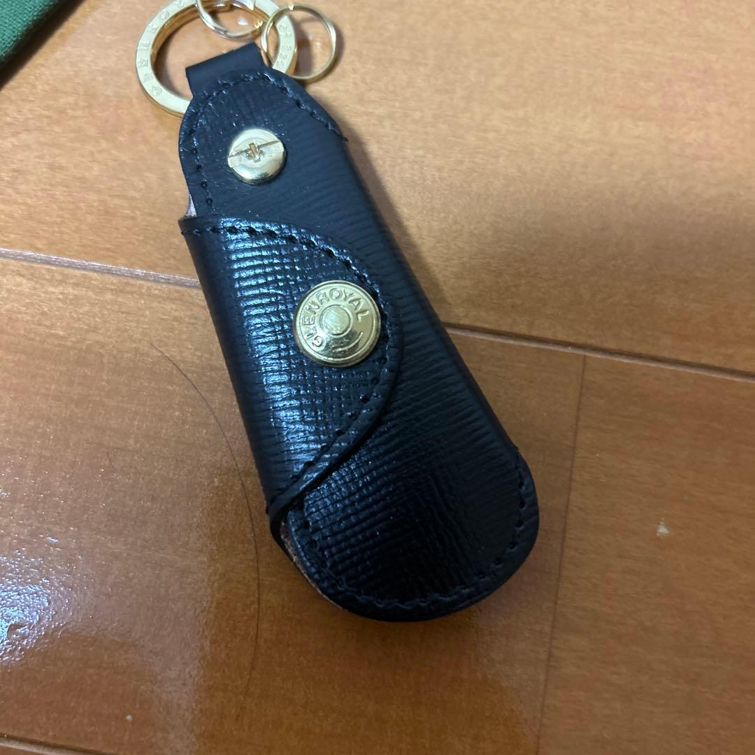 【ほぼ新品】グレンロイヤル ポケットシューホーン　ブラック　しぼ革