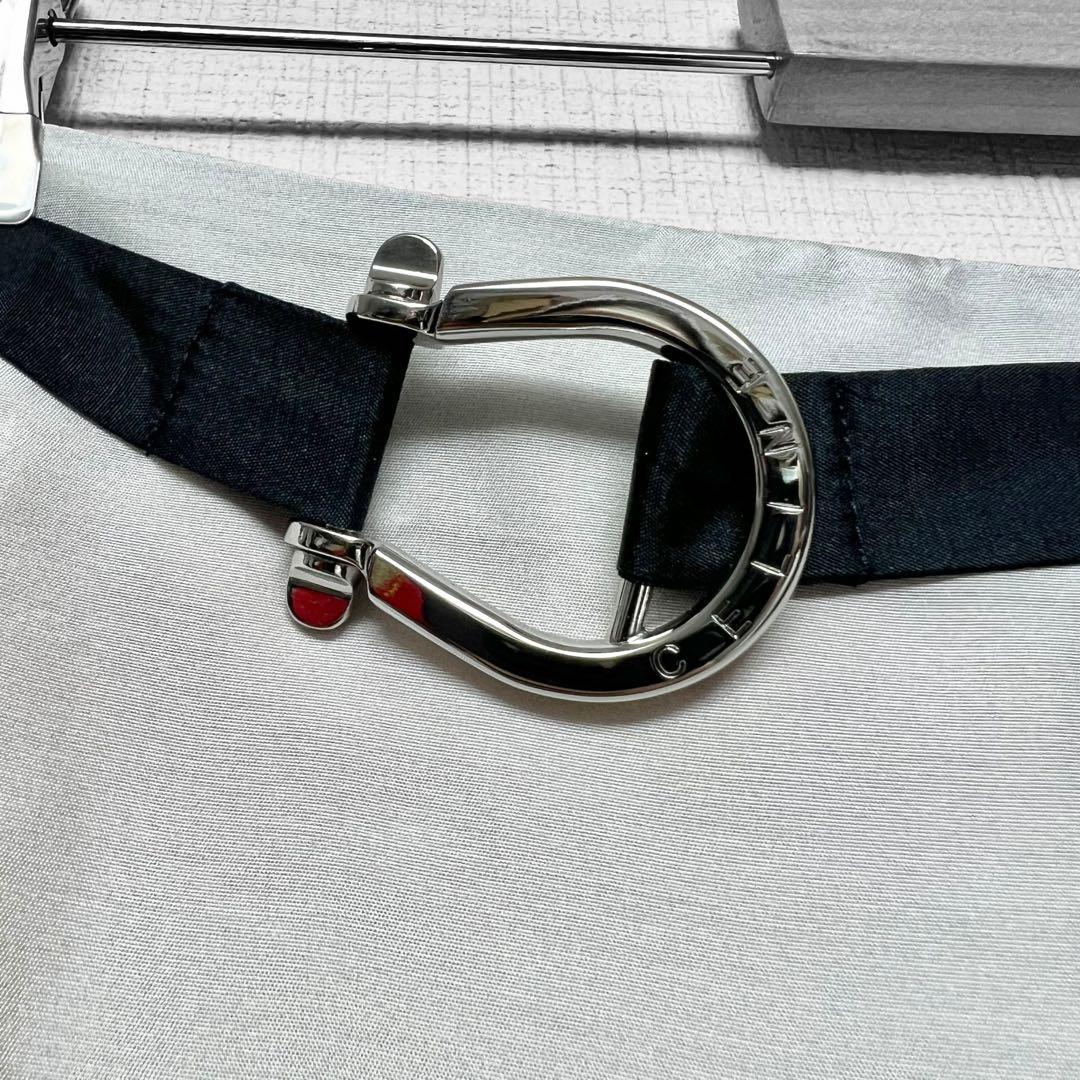 CELINE セリーヌ ペンギン柄 金具デザイン シルクスカート 総柄 40