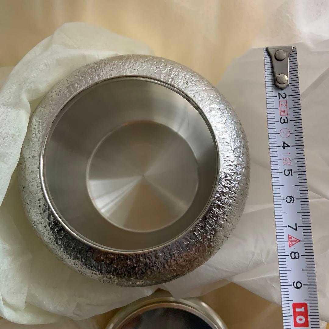 錫製菓子器　明日香　浪華錫半造