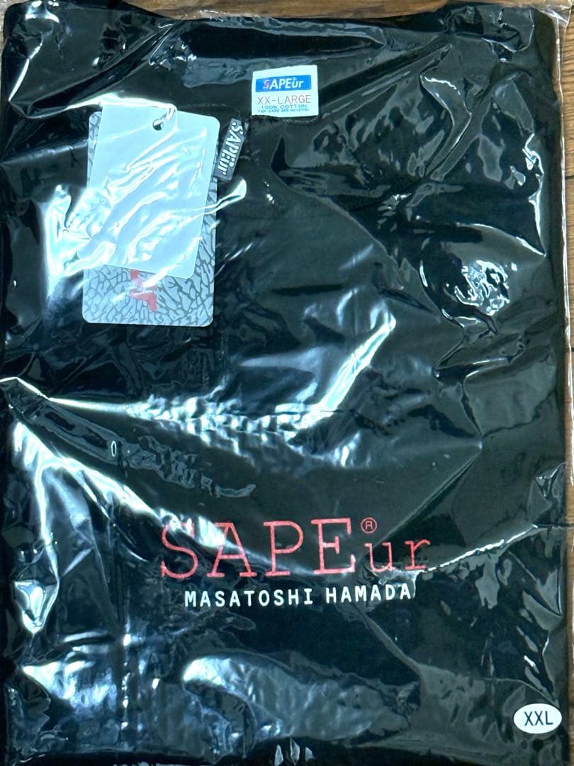 SAPEur LEGEND SMILE HEAD S/S TEE ブラックXXL