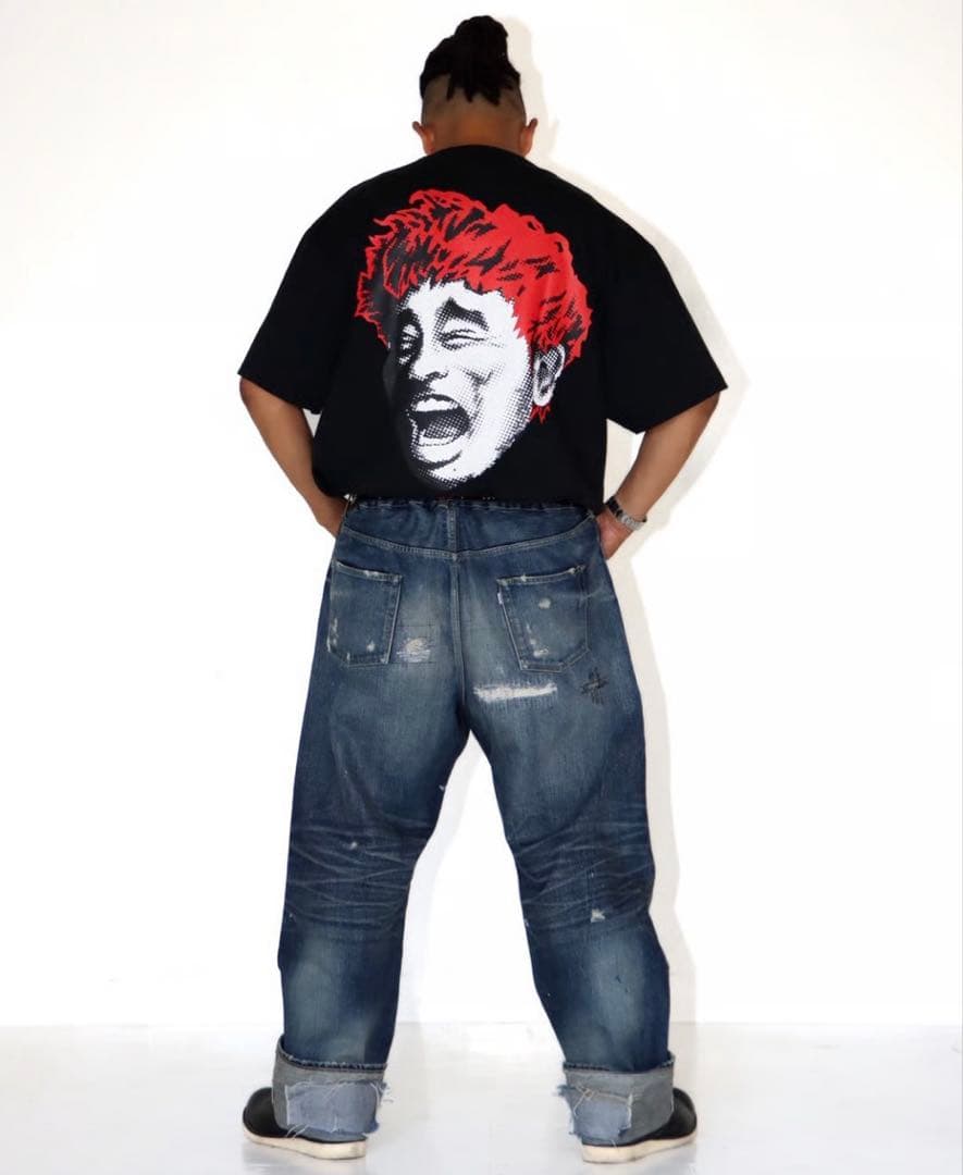 SAPEur LEGEND SMILE HEAD S/S TEE ブラックXXL