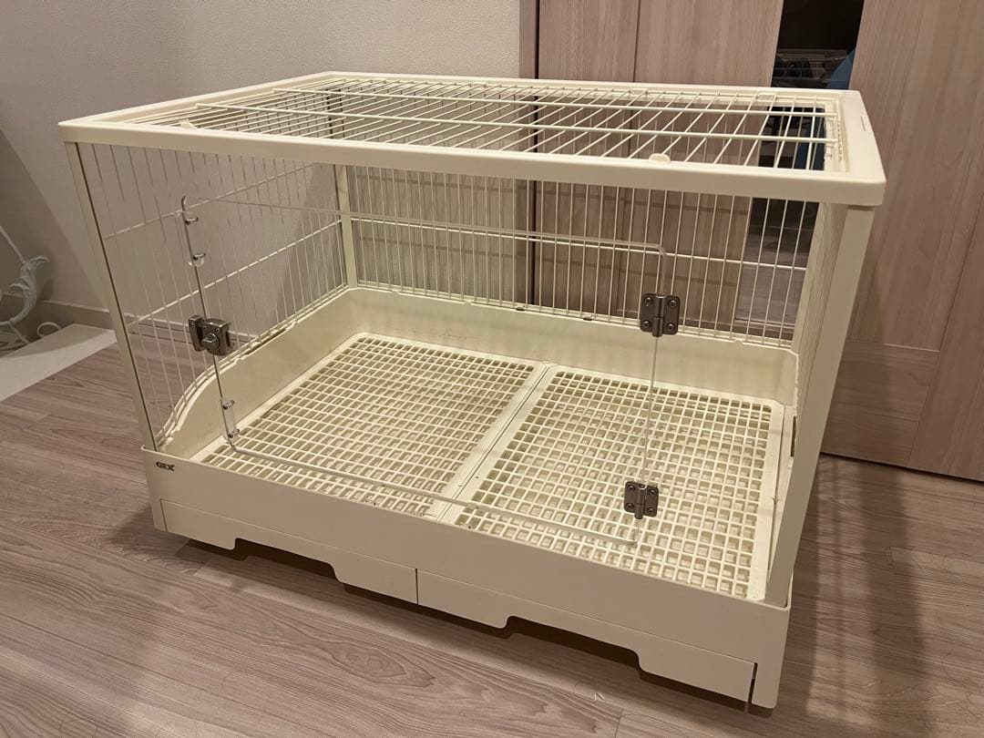 GEX 小動物用ケージ クリアフロント80 モルモット、うさぎ