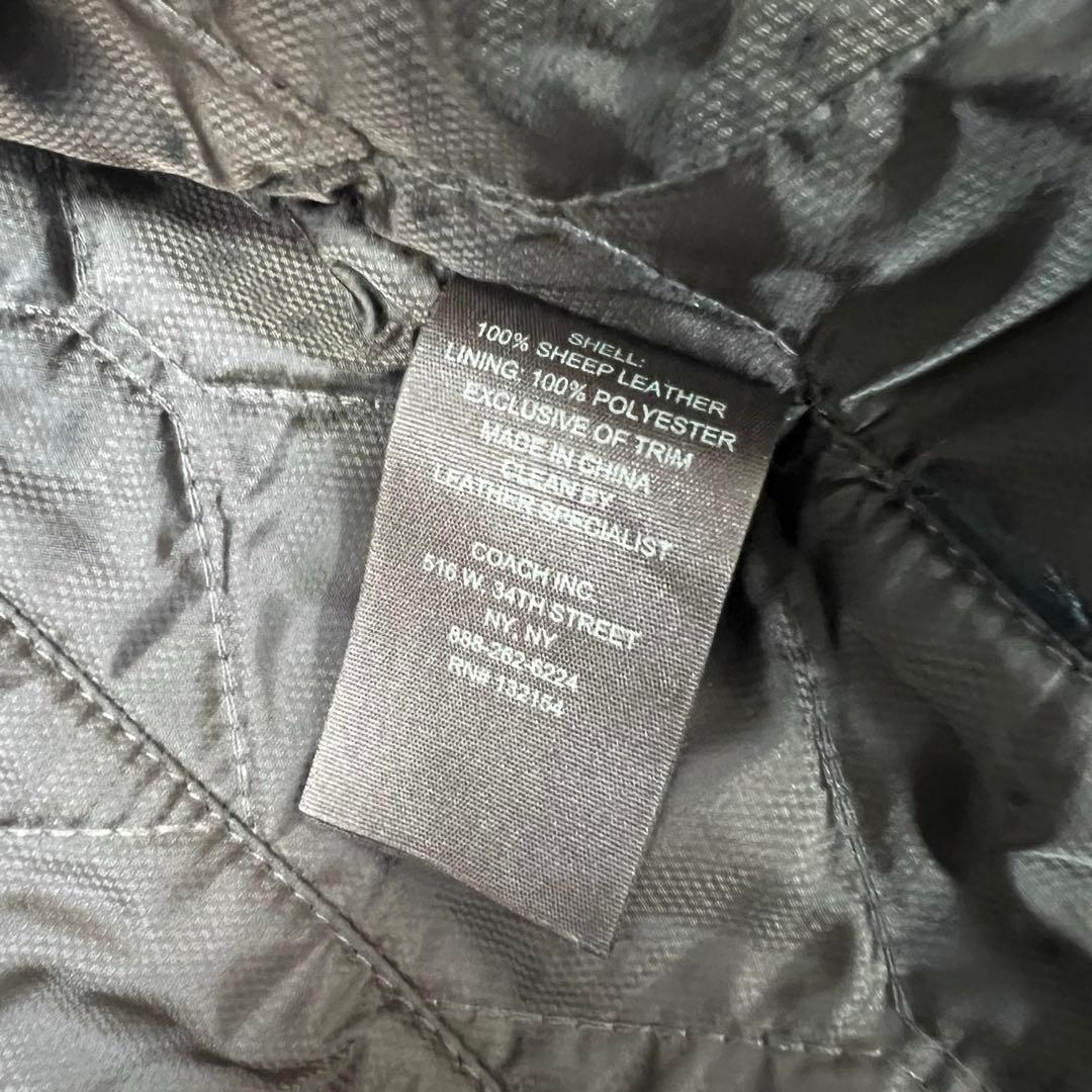 コーチ COACH ライダース シングルライダース 羊革 シープスキン S