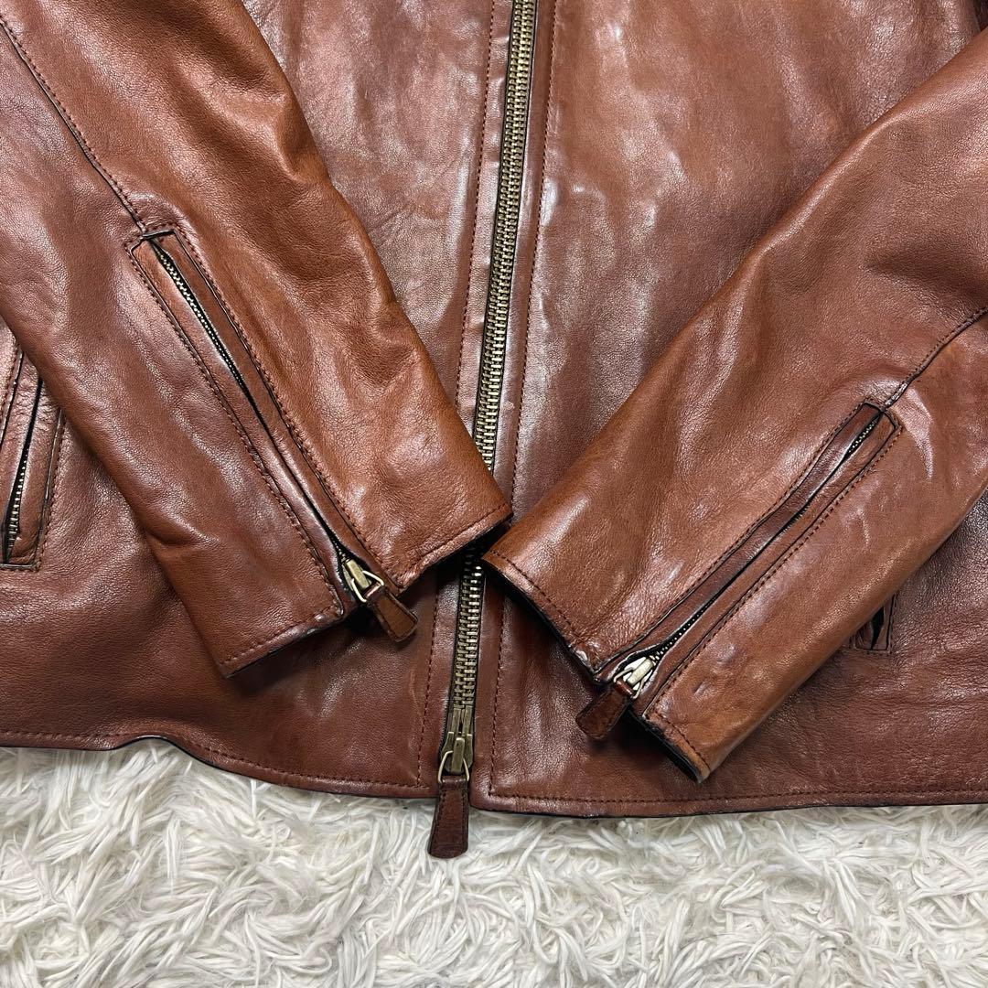 コーチ COACH ライダース シングルライダース 羊革 シープスキン S