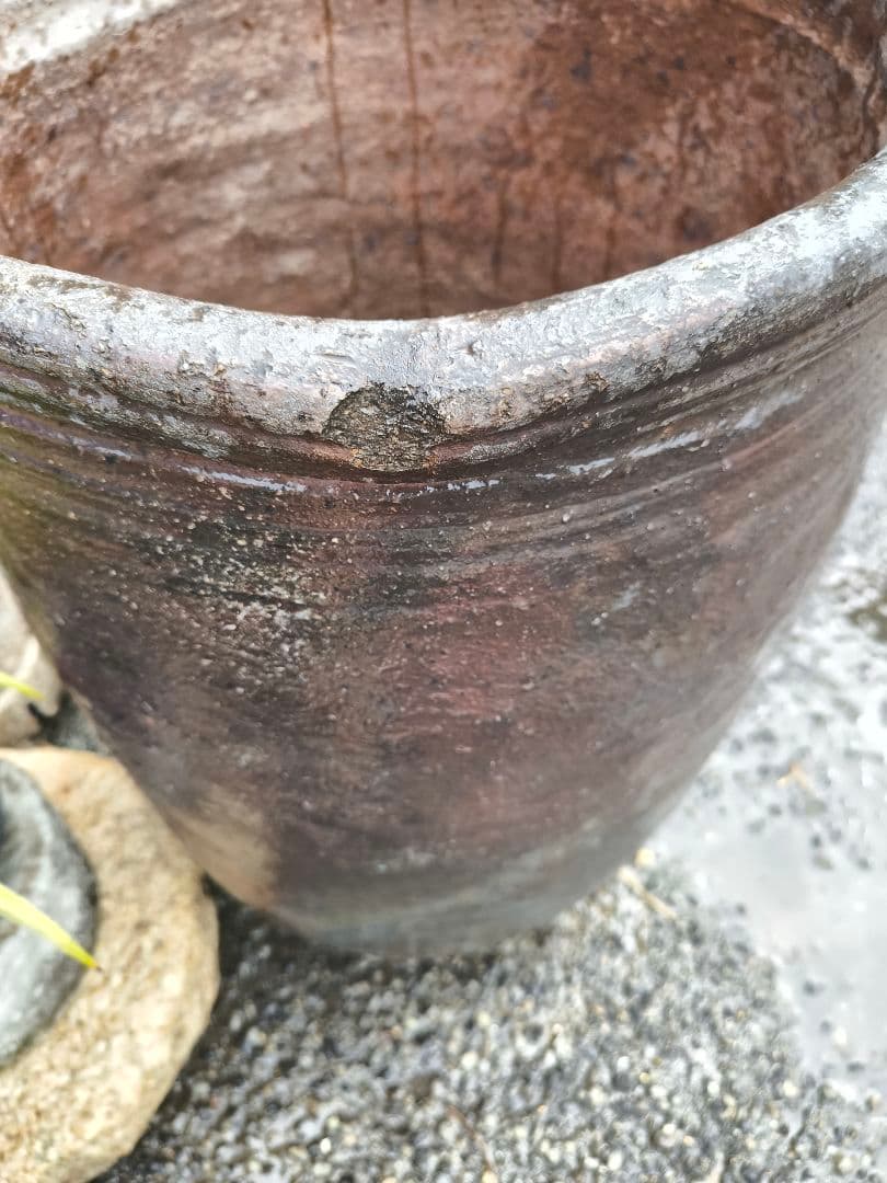 骨董　古備前　備前焼　大壺　時代物　引取り限定