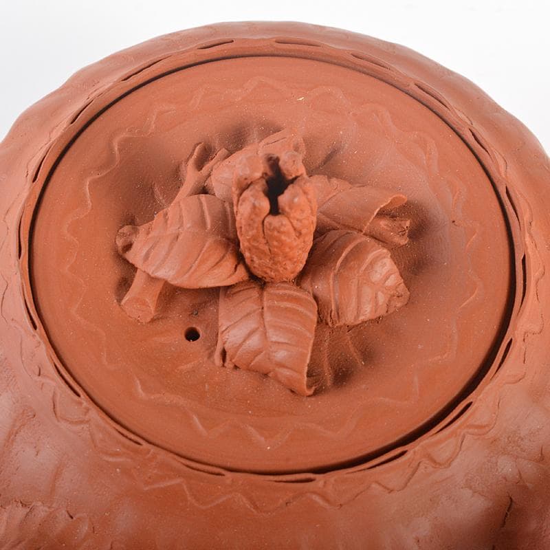 煎茶道具　常滑焼　紅映造　組作り　急須　共箱　M　R6522