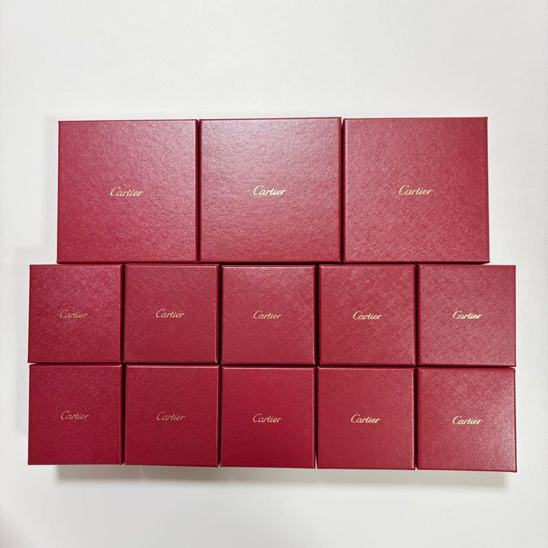 カルティエ　ネックレス　リングケース　空箱　現行品　13個