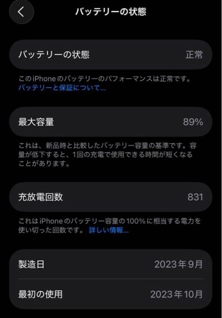 iPhone 15Pro ホワイトチタニウム　256GB