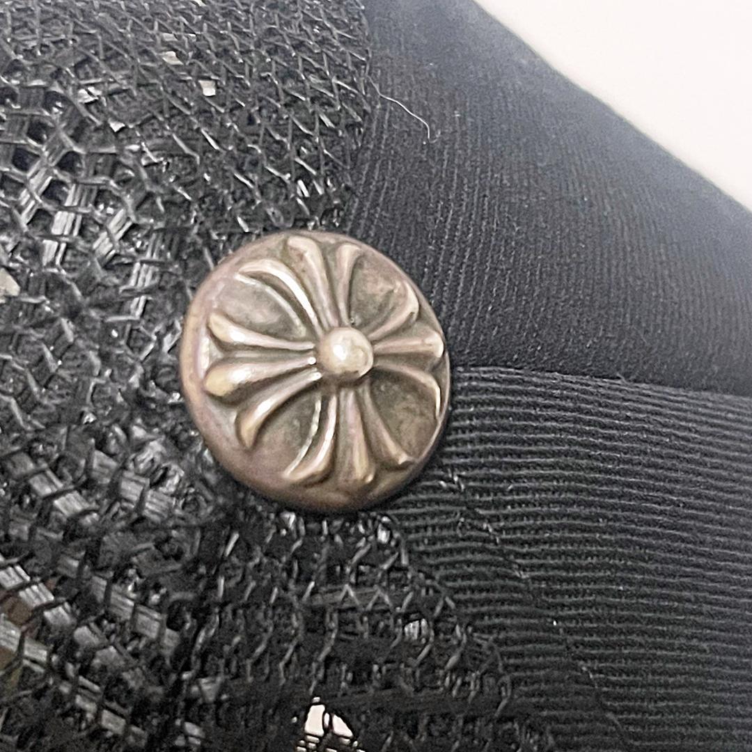 クロムハーツ メッシュ トラッカーキャップ ワンサイズ ブラック ロゴ