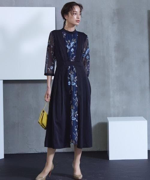 カラルス セレブ 高級 高見え 大きいサイズ 美ライン 上品 人気 フラワー 花