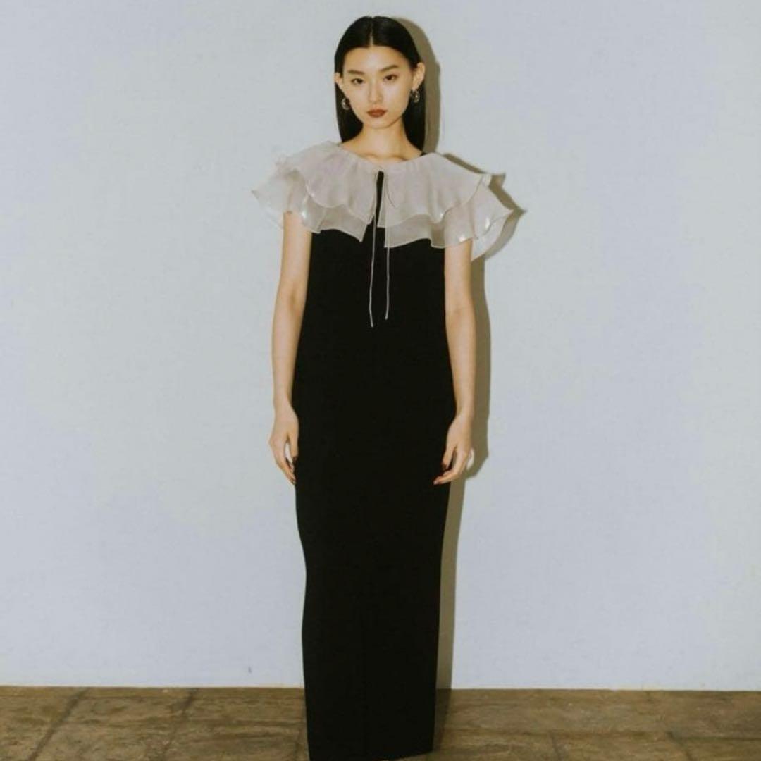 ANDRESD ドレス　glossy multi ruffle dress りこ