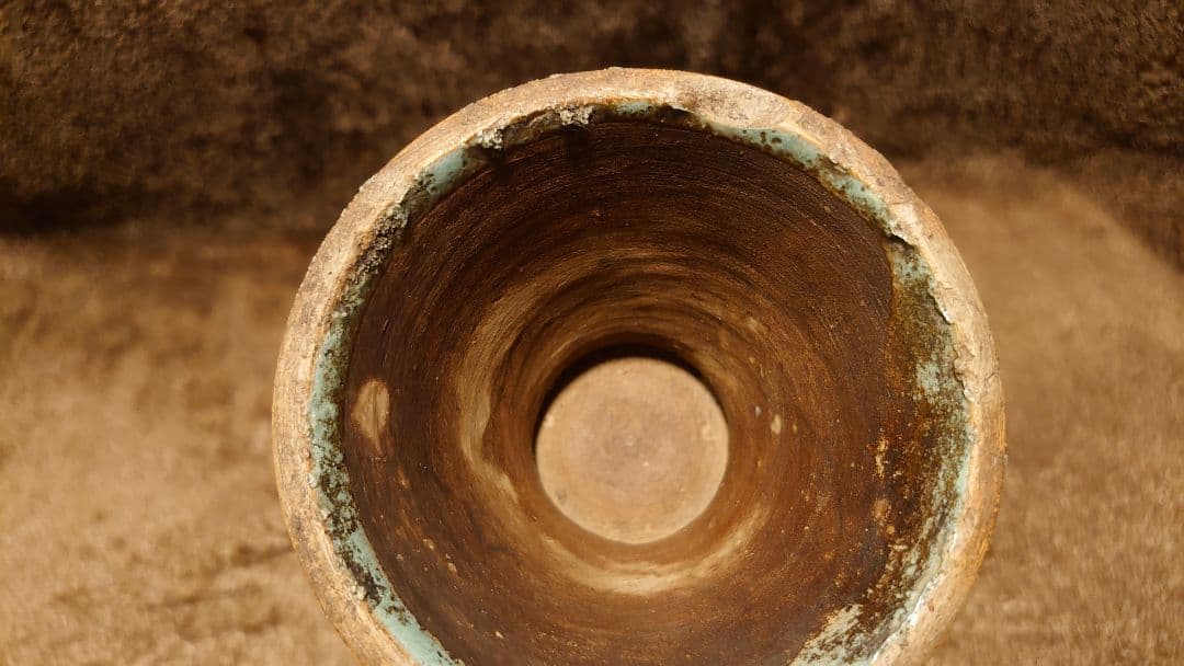 李朝　古阮　青磁　花入　蔵出し　中国美術　１客