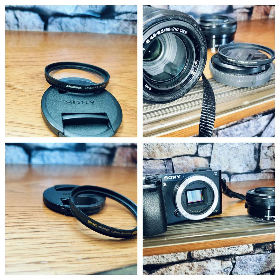 や*ま様 SONY　一眼レフカメラα6000　ダフルズームレンズセット　カメラ収