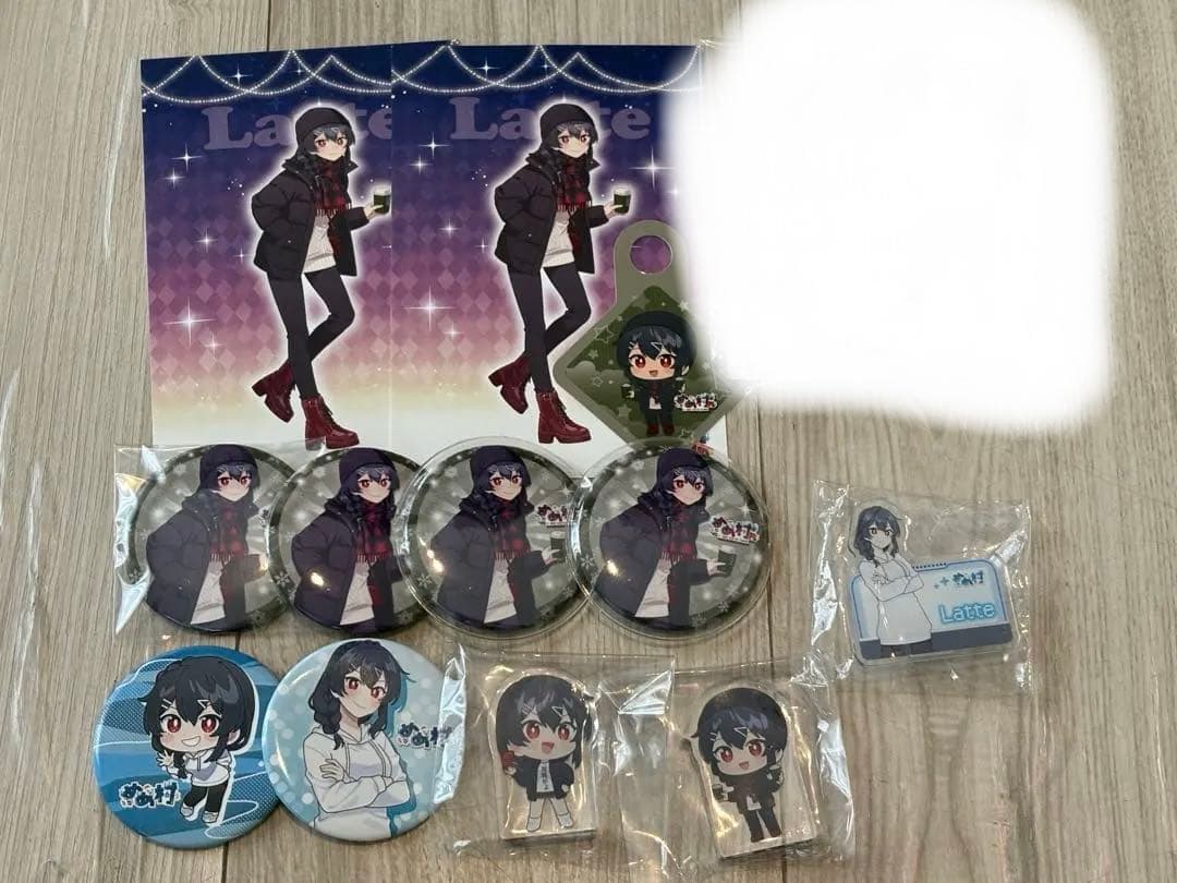 めめ村　らて　グッズ　缶バッジ　アクリルスタンド　アクリルブロック　ネームバッジ