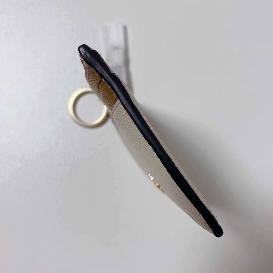 【新品未使用】COACHコーチ★ミニスキニーIDカードケース★アイボリー