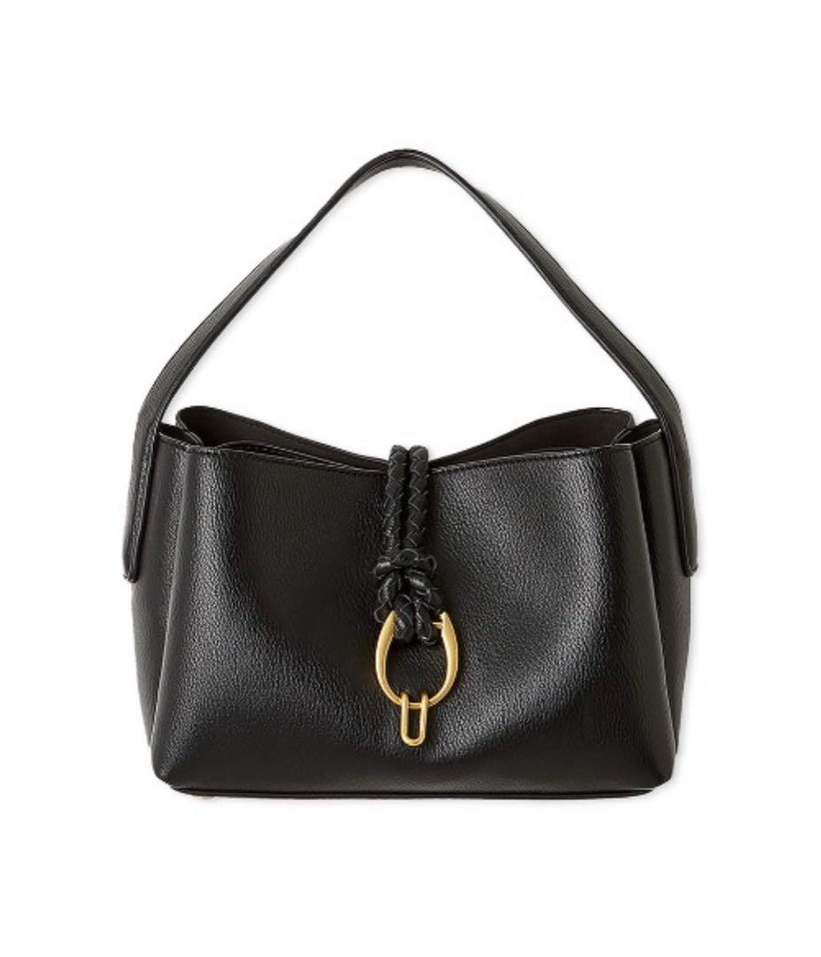 タイムセール【美品】Mila owenメタルモチーフ ワンハンドル ハンドバッグ