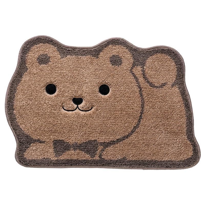 お風呂マット かわいい バスマット ひぐま おしゃれ 速乾