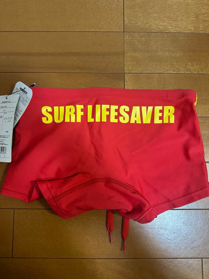 speedo 赤 ライフセーバー 競泳水着