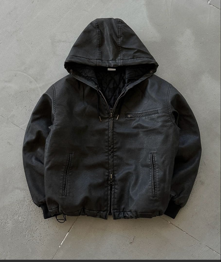 WISH FOR EVER®ファージャケット ブラック