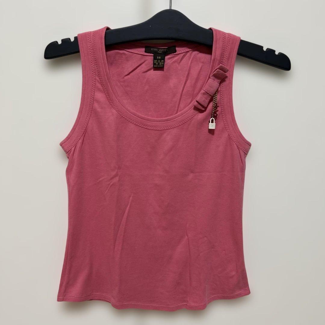 LOUIS VUITTON ピンク タンクトップ XS