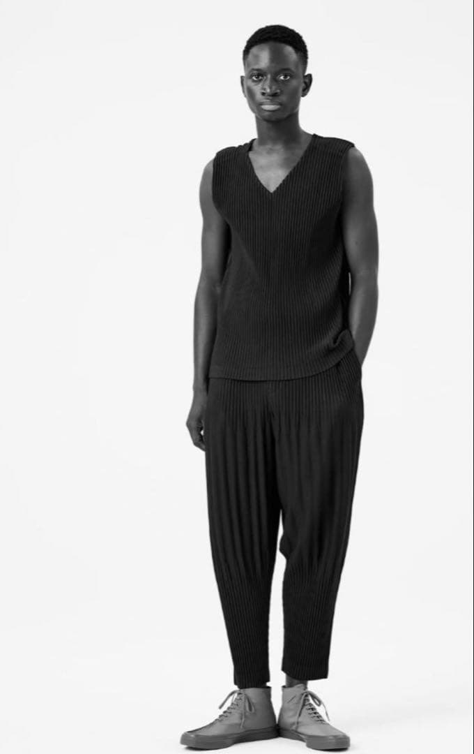 正規品★イッセイミヤケ オムプリッセ プリーツパンツ 消しプリーツパンツ 2