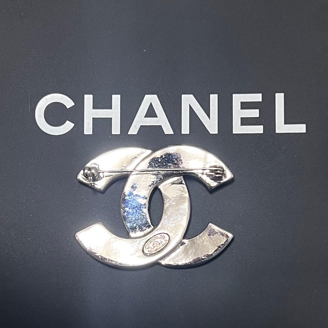 CHANEL シャネル ブローチ 12 A ラインストーン ココマーク シルバー
