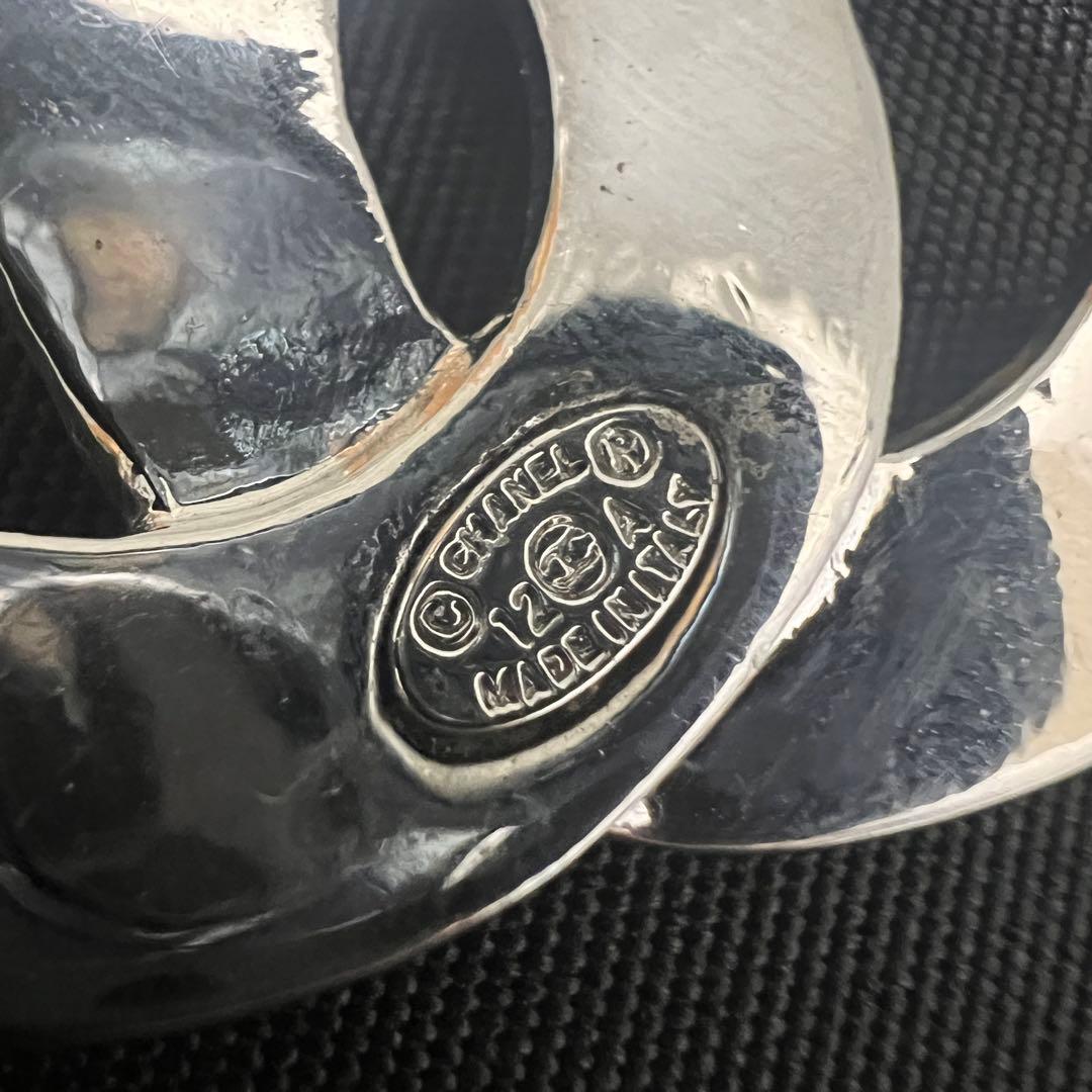 CHANEL シャネル ブローチ 12 A ラインストーン ココマーク シルバー