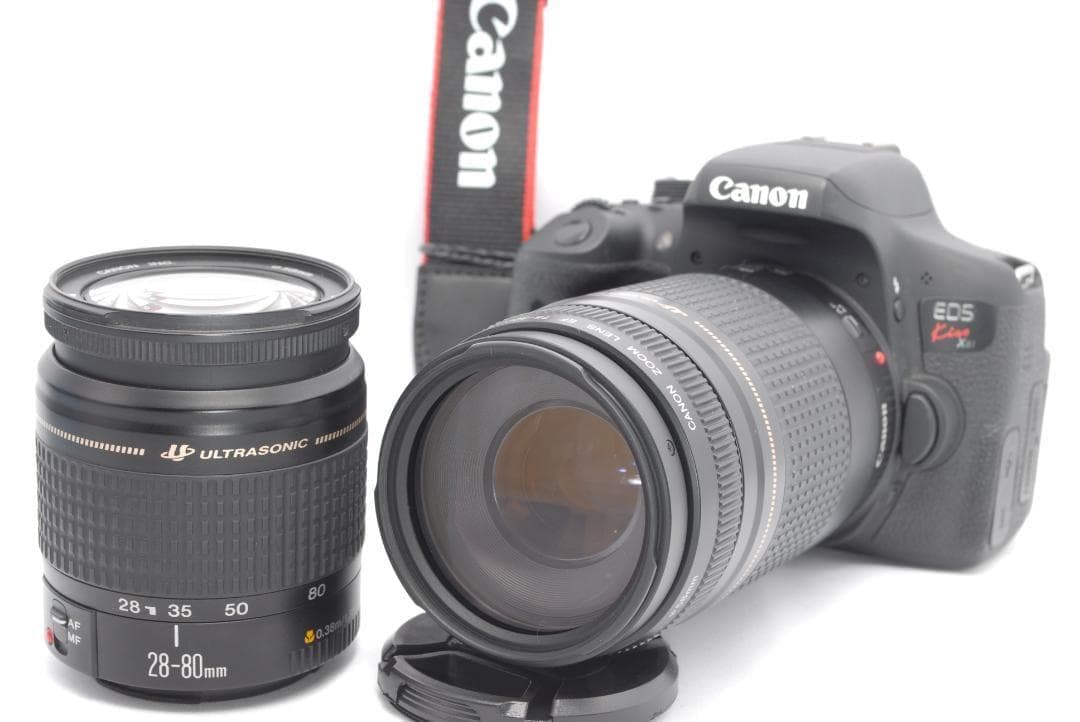 ✨Wi-Fi搭載✨Canon Kiss X8i ダブルレンズ✨運動会に最適✨一眼