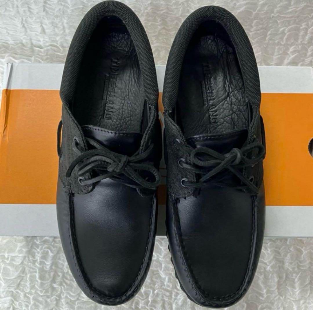 ティンバーランド スリーアイ ボートシューズ ブラック 26cm