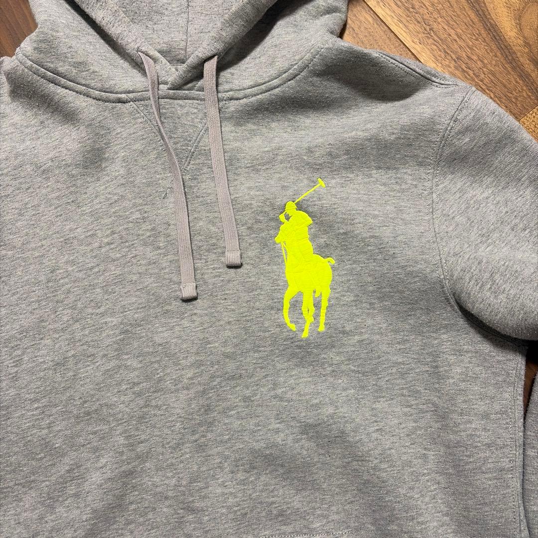 Polo Ralph Lauren ビックポニー パーカー グレー イエロー