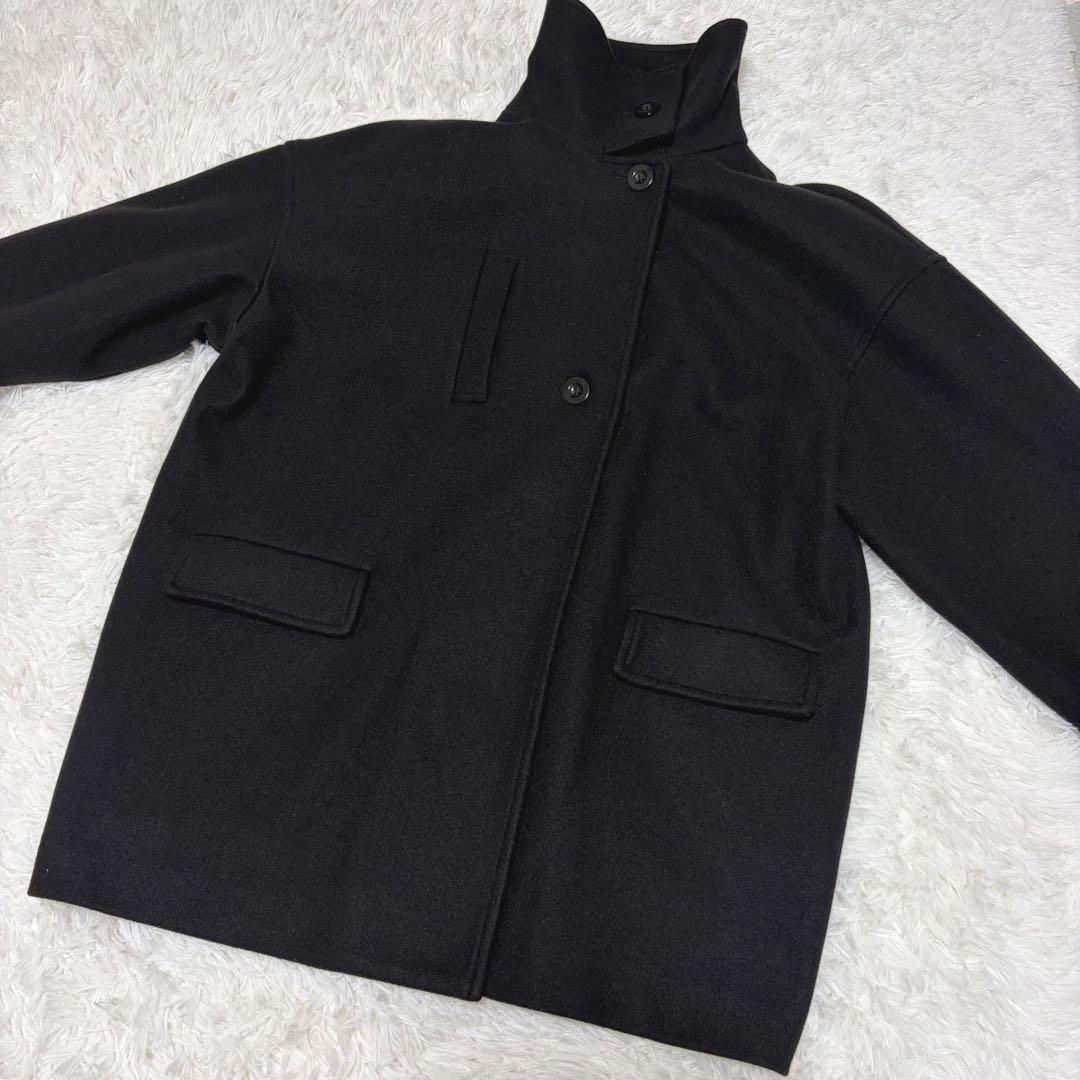 【美品】KBF スタンドカラーコクーンミドルコート