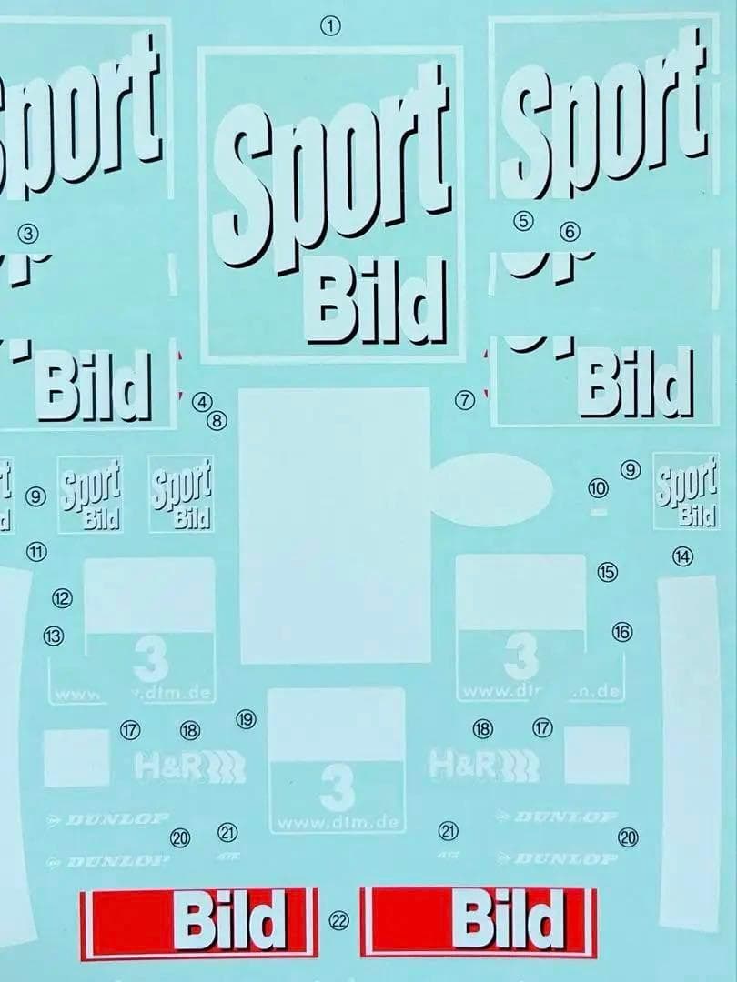 絶版 タミヤ 1/24 オペル・アストラ DTM チームホルツァー デカール良好