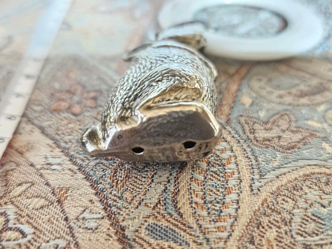 英国 シルバー ベビーラトル ヴィンテージ　アンティーク ウサギ イギリス 雑貨