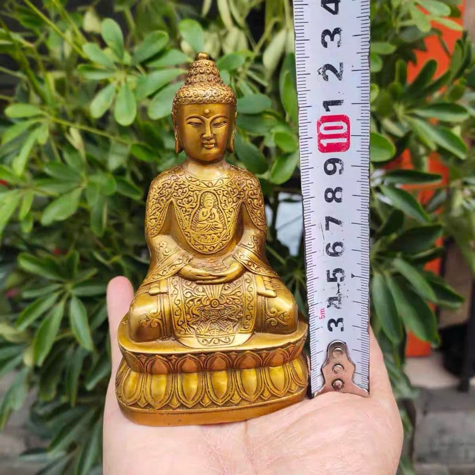 仏教美術 釈迦牟尼仏 仏像 銅製 現代工芸品 美術品 置物