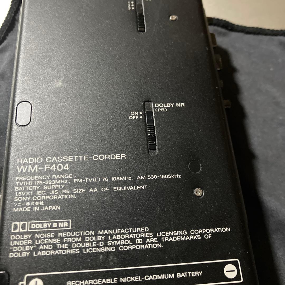SONY WM-F404 カセットプレーヤーoasis カセット付き (韓国製)