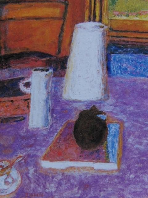 ピエール・ボナール、『庭に面した広いダイニング』、希少画集画、状態良好