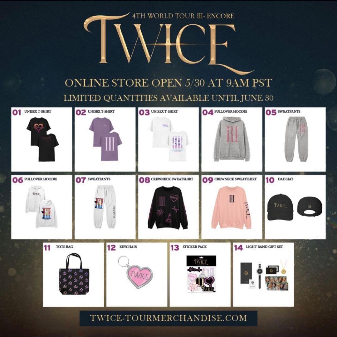 TWICE 4th WORLD TOUR Ⅲ in LA Tシャツ　１