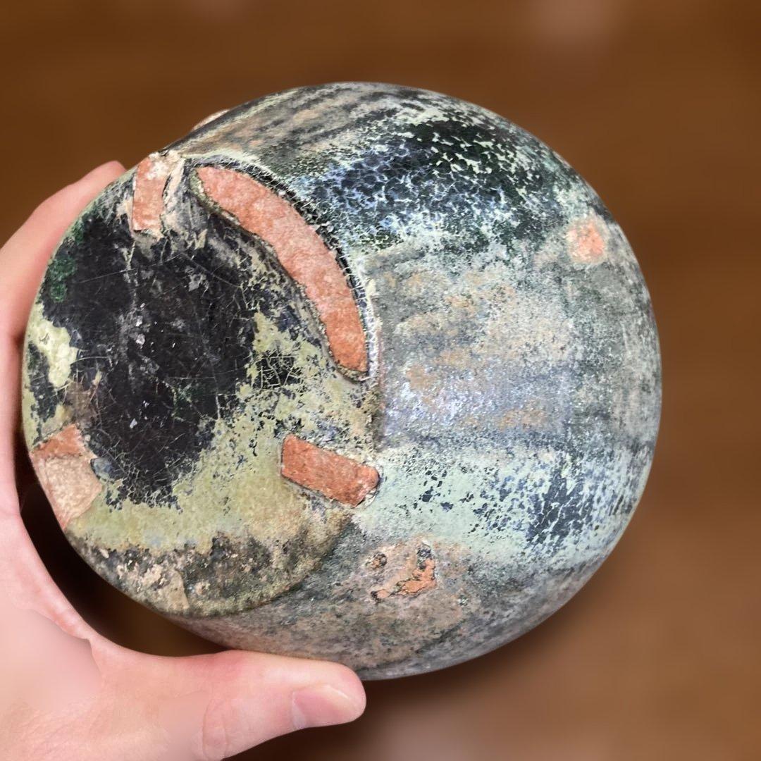 緑釉壺　中国発掘品