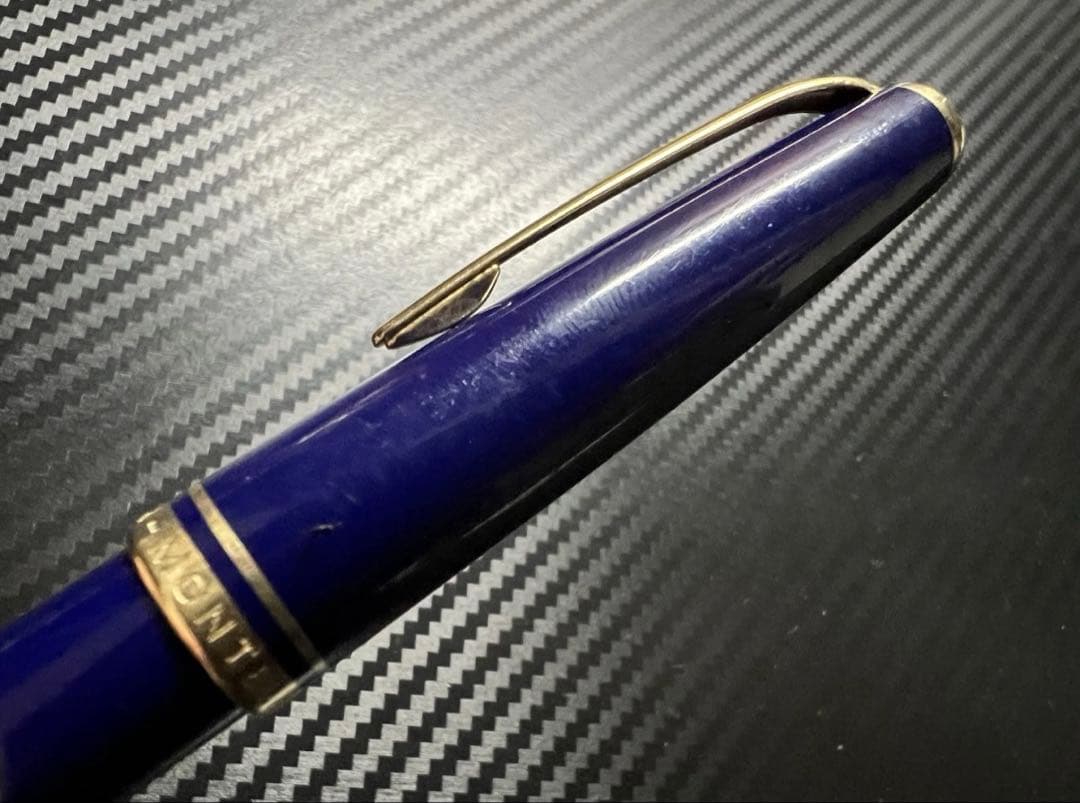 美品 モンブラン ジェネレーション 万年筆 ネイビー M