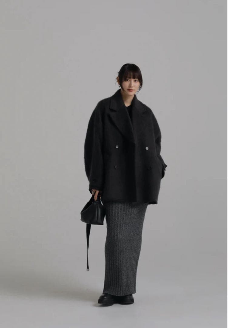 louren shaggydoublecoat／グレー