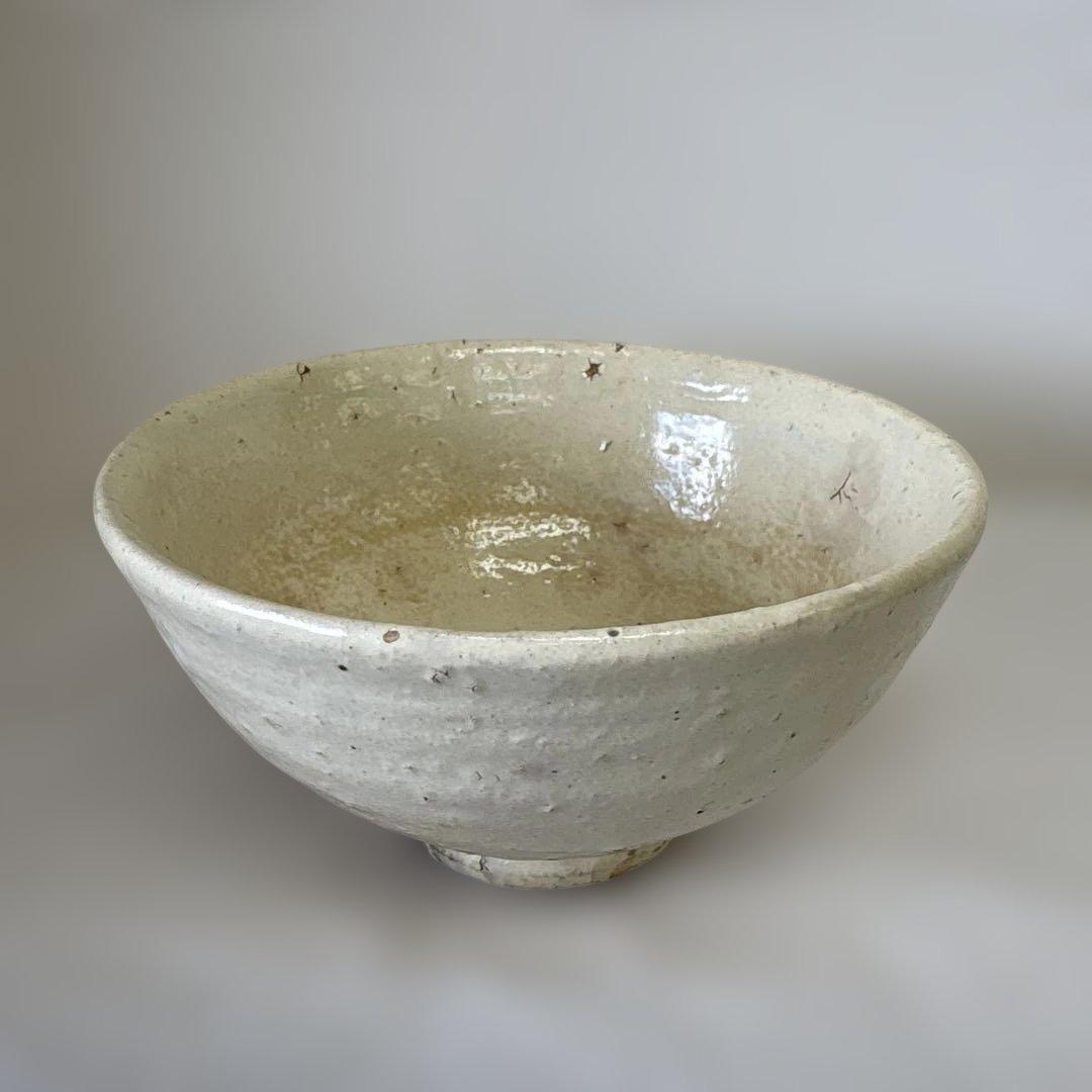 丹波焼　白かけ　石田陶春　茶盌