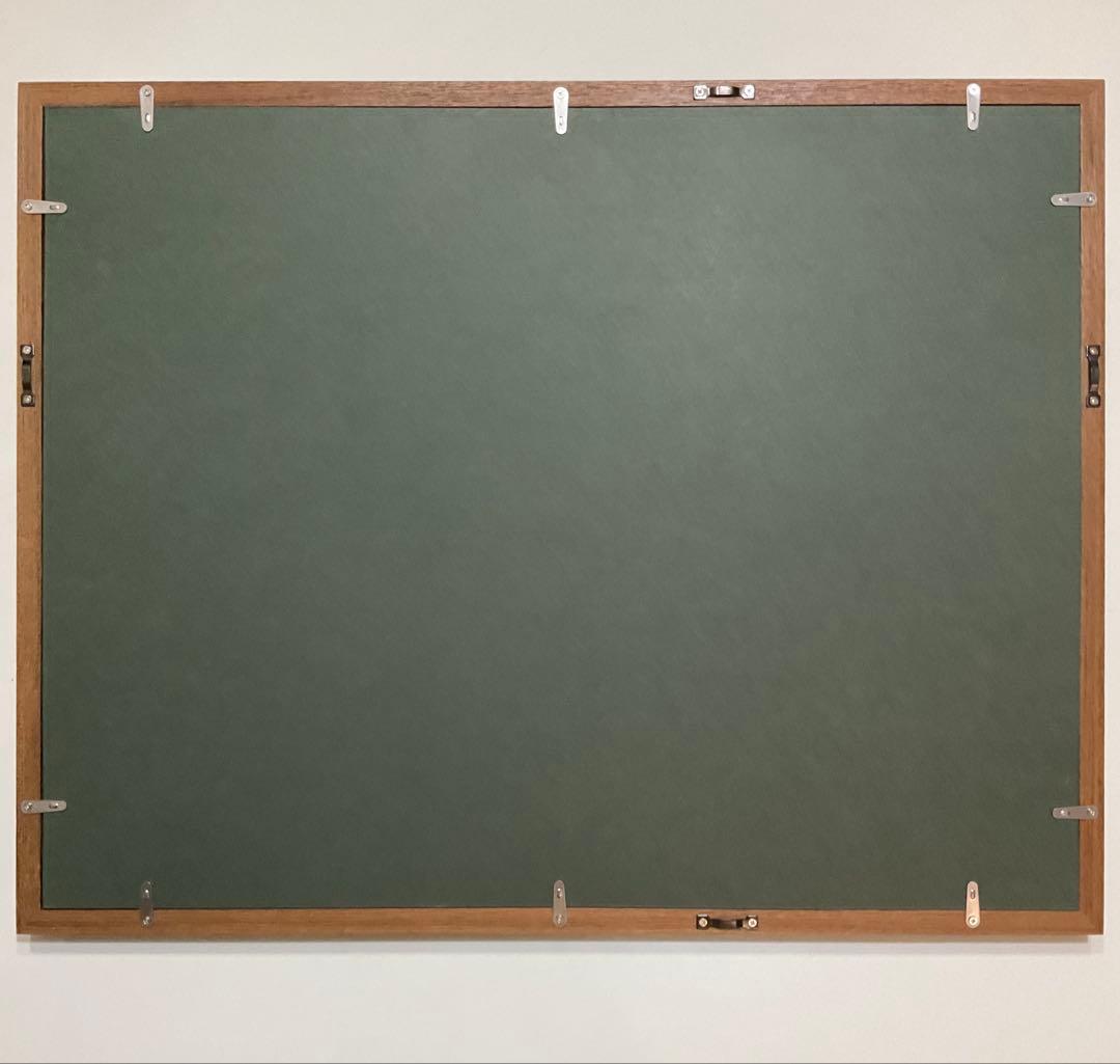 絵画・額縁・織田義郎・風みどりⅣ・リトグラフ+手彩色・美術品・インテリア・雑貨