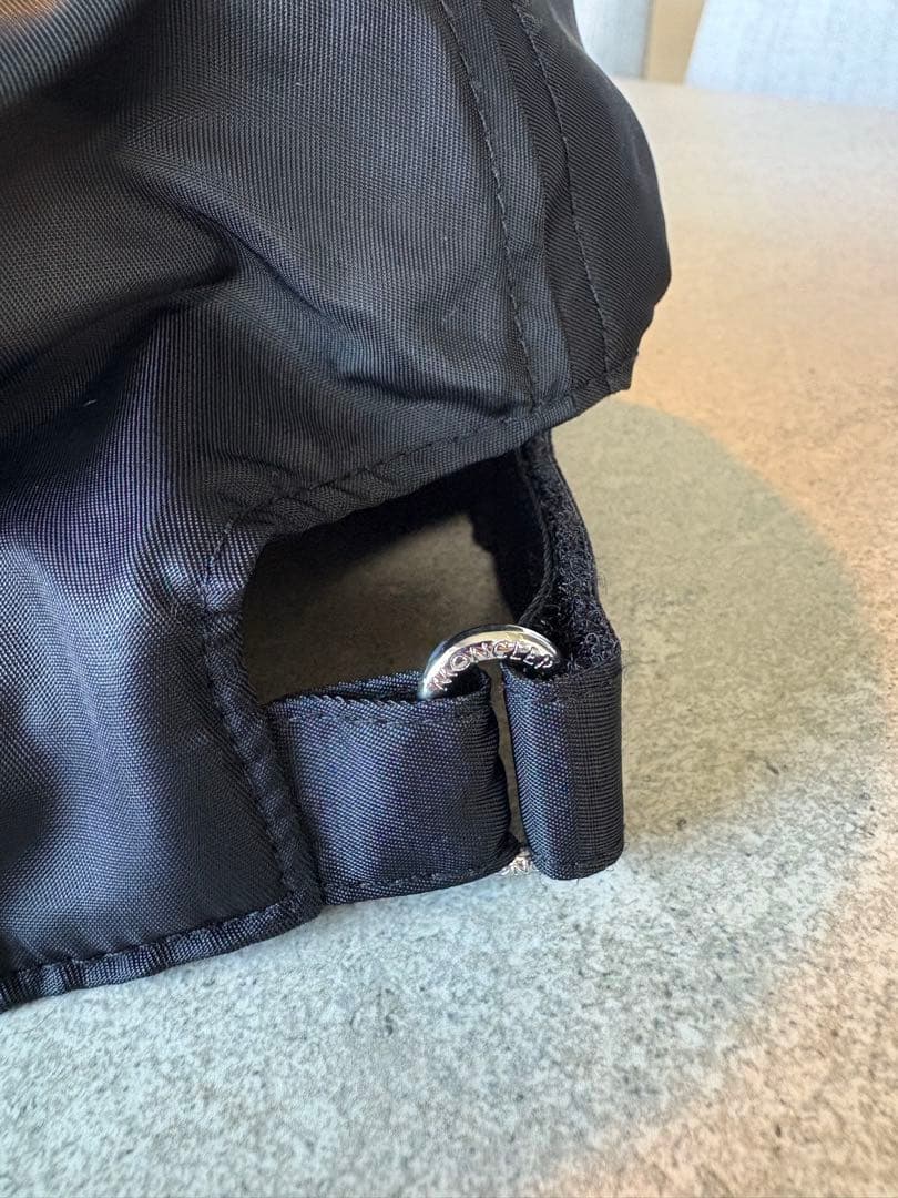 MONCLER モンクレール キャップ 黒 クリスタルロゴ 希少モデル