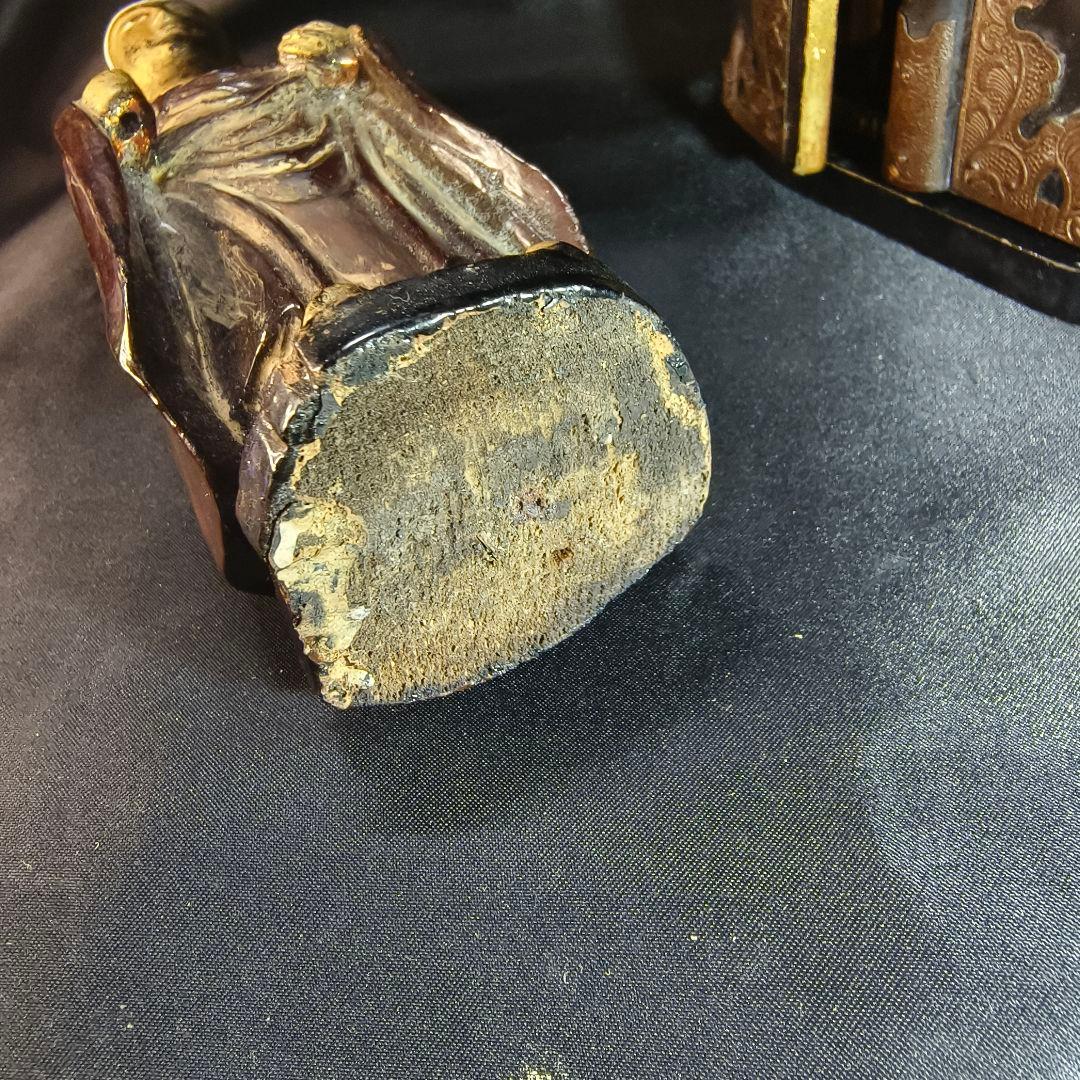 仏教古美術 漆金彩木彫り仏像 厨子付 骨董 アンティーク 蒐集家放出 旧家蔵出し
