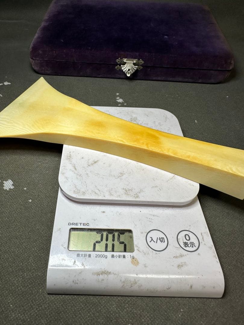 極上　高級　津軽三味線　撥　バチ　天然素材　和楽器　民謡　アンティーク細密細工