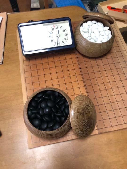囲碁盤と石プラス対局時計