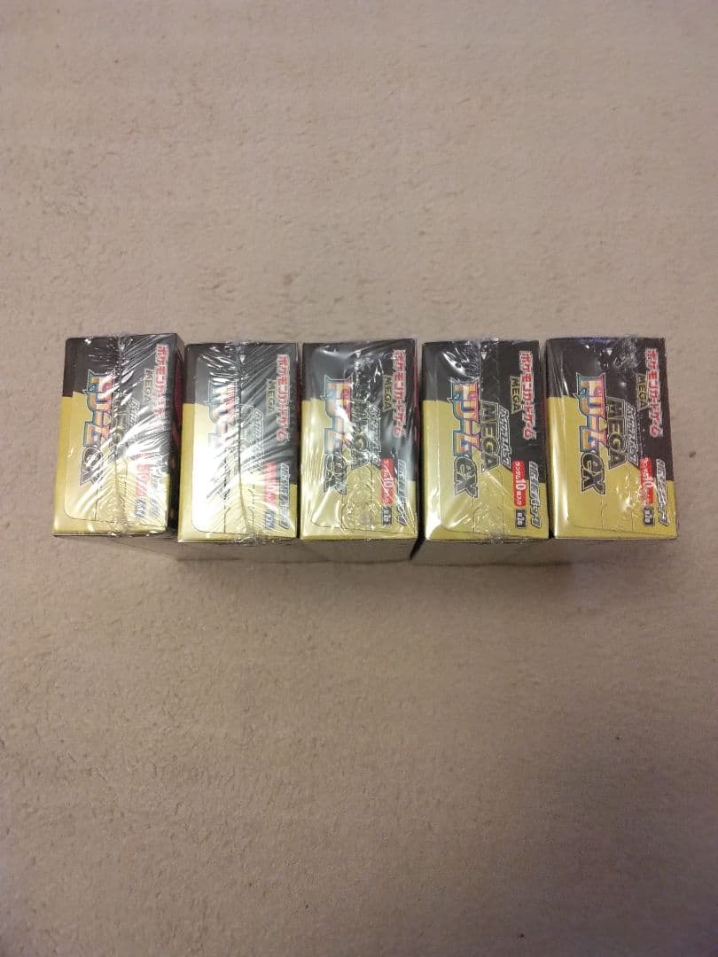ポケモン MEGA ドリームex BOX シュリンク付き未開封　5BOX
